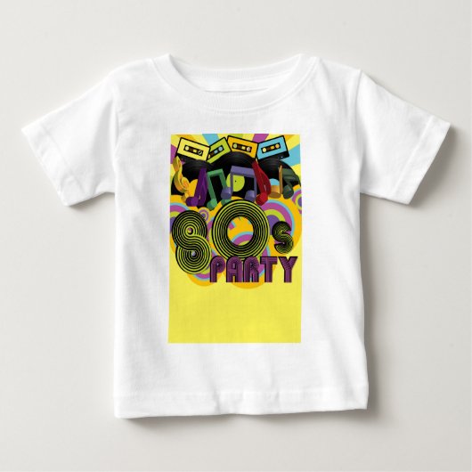T-shirt Pour Bébé partie 80s (Devant)