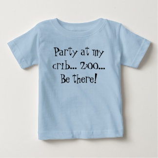 T-shirt Pour Bébé Partie à ma huche… 2h00… Soyez là !