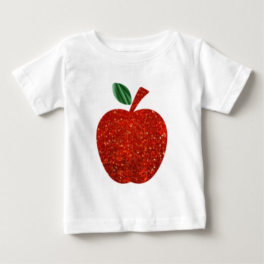 T-shirt Pour Bébé Parties scintillantes rouges Apple (Devant)
