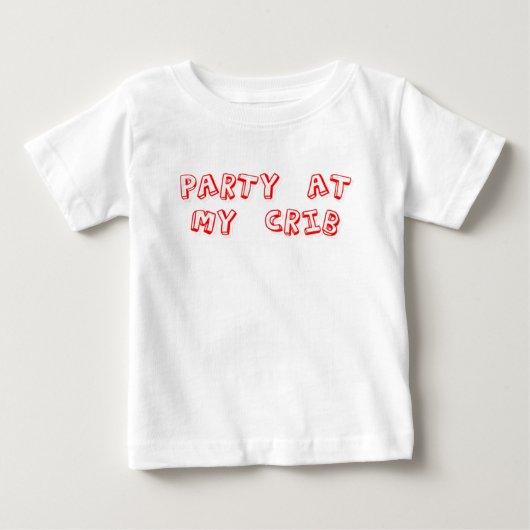 T-shirt Pour Bébé partycrib (Devant)