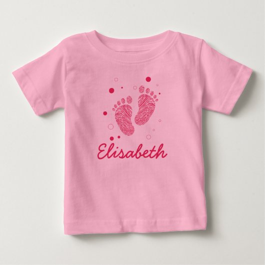 T-shirt Pour Bébé Pas de bébé fille (Devant)