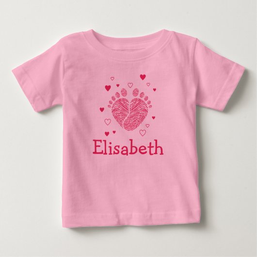 T-shirt Pour Bébé Pas de bébé fille (Devant)