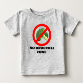 T-shirt Pour Bébé Pas de brocoli (Devant)