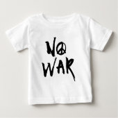 T-shirt Pour Bébé Pas de guerre (Devant)