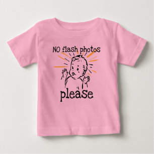 T-shirt Pour Bébé Pas de photos Flash