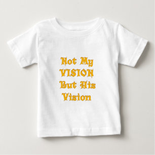 T-shirt Pour Bébé Pas ma vision, mais sa vision art imprimer