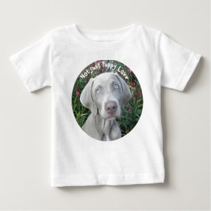 T-shirt Pour Bébé Pas seulement l'amour du chiot - Weimaraner chien