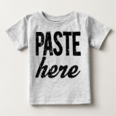 T-shirt Pour Bébé PASTE Pour Copier Coller Jumeaux (Devant)