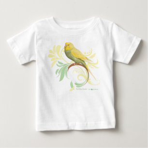 T-shirt Pour Bébé Pastel Green Parakeet