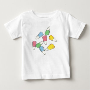 T-shirt Pour Bébé Pastel Pâques bonbons bonbons bonbons à la corne C
