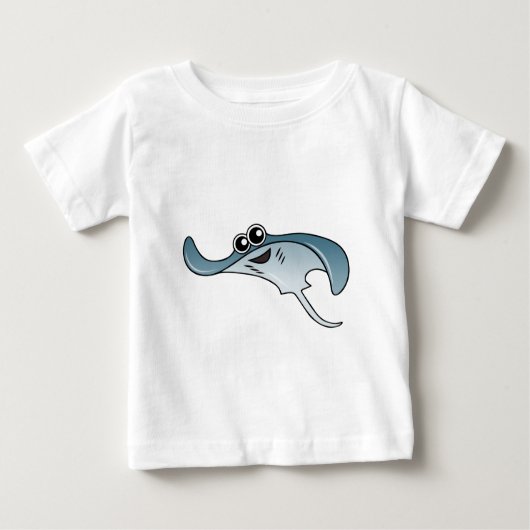 T-shirt Pour Bébé Pastenague de bande dessinée (Devant)