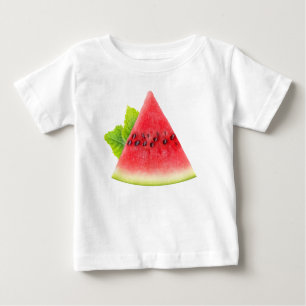T-shirt Pour Bébé Pastèque et menthe