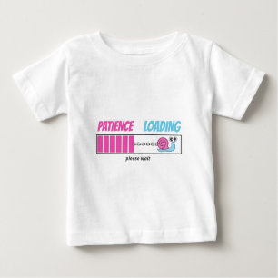 T-shirt Pour Bébé Patience Chargement Funny Snail Personnalisé Toddl
