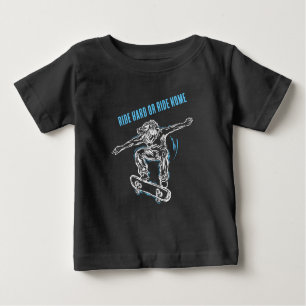 T-shirt Pour Bébé Patinage en vol - Planche à roulettes