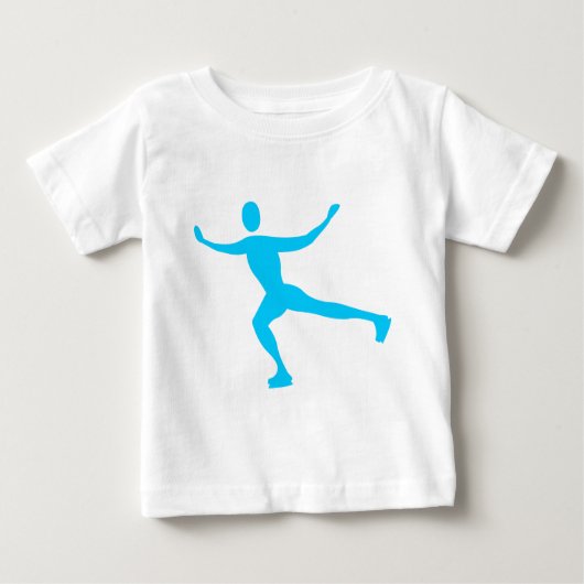 T-shirt Pour Bébé Patinage sur glace - Ciel bleu (Devant)