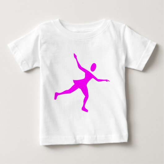 T-shirt Pour Bébé Patinage sur glace - Magenta (Devant)