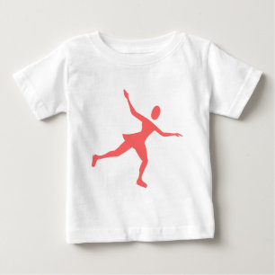 T-shirt Pour Bébé Patinage sur glace - rose tropical