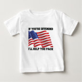 T-shirt Pour Bébé patriote américain (Devant)