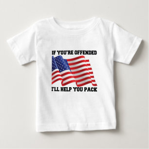 T-shirt Pour Bébé patriote américain