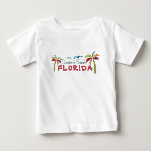 T-shirt Pour Bébé Paumes artsy de Daytona Beach la Floride