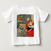 T-shirt Pour Bébé Pause-café de matin (Devant)