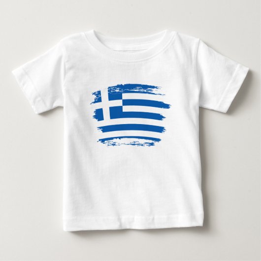 T-shirt Pour Bébé pavillon de la Grèce (Devant)