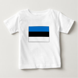 T-shirt Pour Bébé Pavillon Estonie