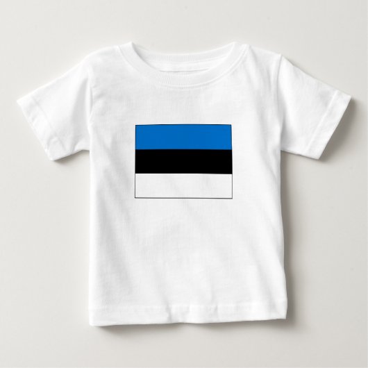 T-shirt Pour Bébé Pavillon Estonie (Devant)