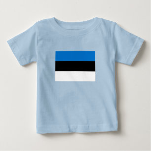 T-shirt Pour Bébé Pavillon Estonie