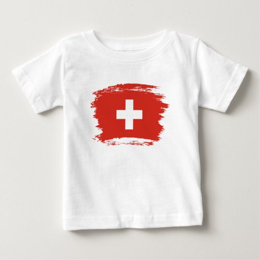 T-shirt Pour Bébé pavillon suisse (Devant)