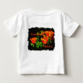 T-shirt Pour Bébé Pavots (Dos)