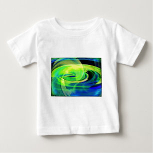 T-shirt Pour Bébé Paysage Alien de Neon Abstrait
