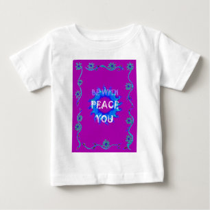 T-shirt Pour Bébé Peace Be With You Inspiration Texte Art Motif