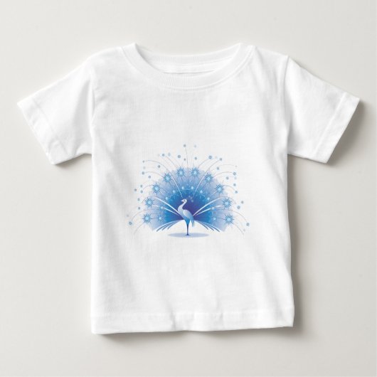 T-shirt Pour Bébé Peacock (Devant)