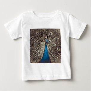T-shirt Pour Bébé Peacock bleu antique