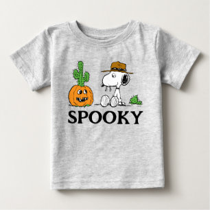 T-shirt Pour Bébé Peanuts   Halloween désertique de Spike
