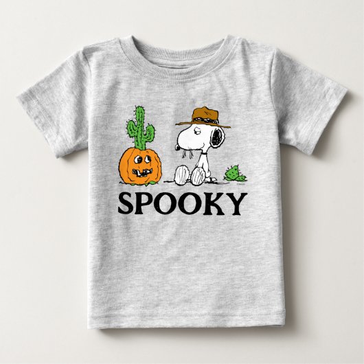 T-shirt Pour Bébé Peanuts | Halloween désertique de Spike (Devant)