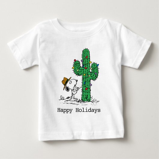 T-shirt Pour Bébé Peanuts | Les vacances du cactus de Spike (Devant)