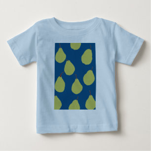 T-shirt Pour Bébé pear marine et vert