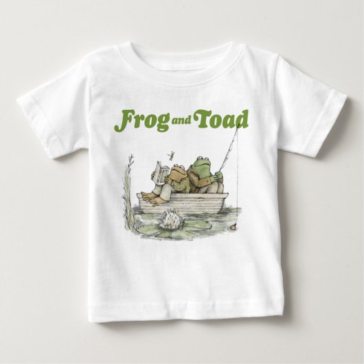 T-shirt Pour Bébé Pêche à la grenouille et au crapaud (Devant)