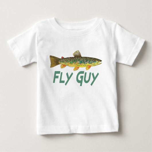 T-shirt Pour Bébé Pêche à la truite (Devant)