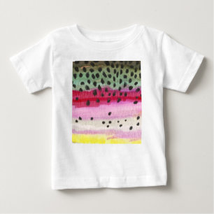T-shirt Pour Bébé Pêche à la truite arc-en-ciel