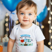 T-shirt Pour Bébé Pêche à thème O-fish-ally 1er anniversaire