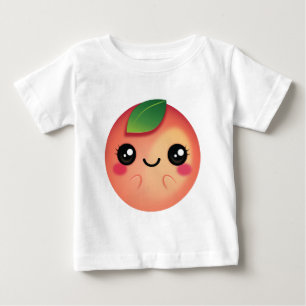 T-shirt Pour Bébé Pêche Mignonne
