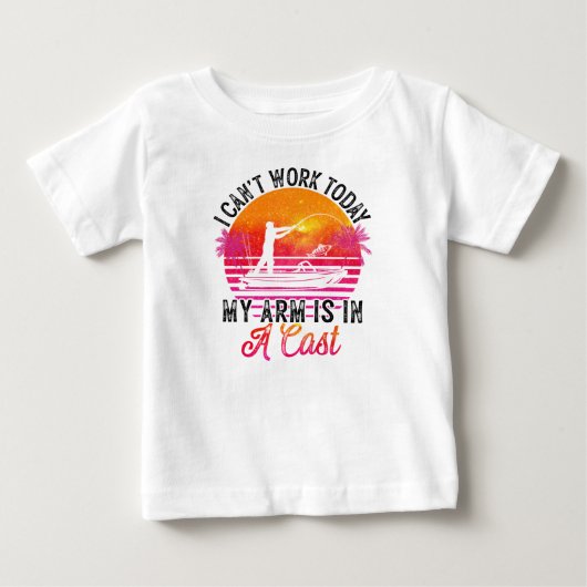 T-shirt Pour Bébé Pêcheur Drôle De Pêche (Devant)