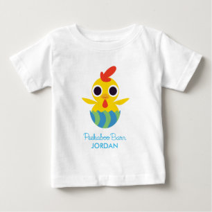 T-shirt Pour Bébé Peekaboo Grange Pâques Bandit the Chick 2