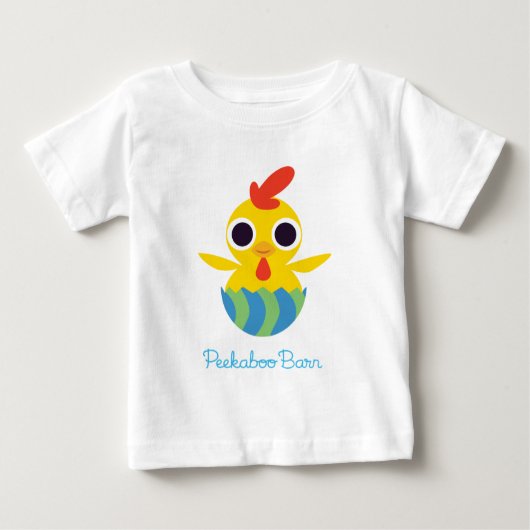 T-shirt Pour Bébé Peekaboo Grange Pâques | Bandit the Chick 2 (Devant)