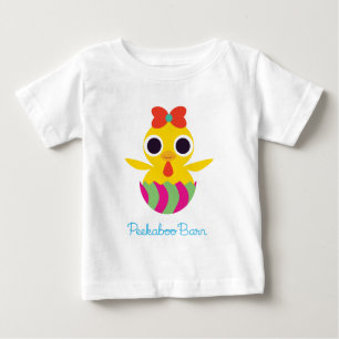 T-shirt Pour Bébé Peekaboo Grange Pâques Bayla le poussin 2