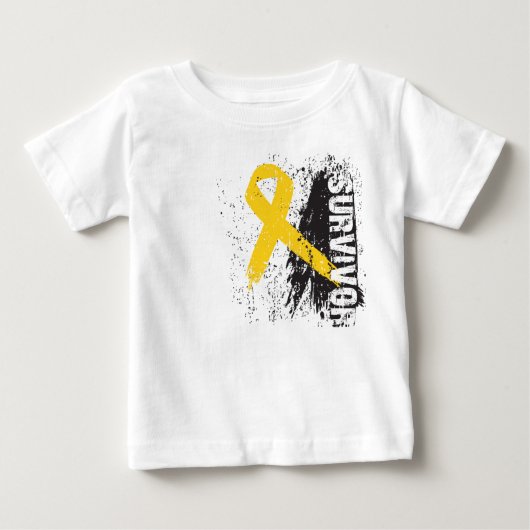 T-shirt Pour Bébé Peignez la conception d'éclaboussure - survivant (Devant)