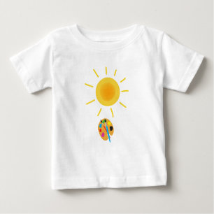 T-shirt Pour Bébé peindre le soleil